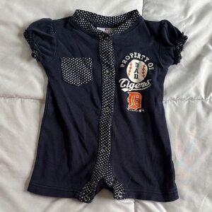 Genuine Merchandise Detroit Tigers Baby Girl Romper